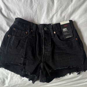 Levi's Women's Black Jean Shorts